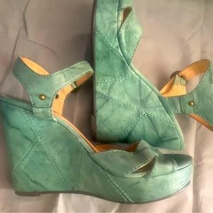 FRYE wedge sandals 7.5